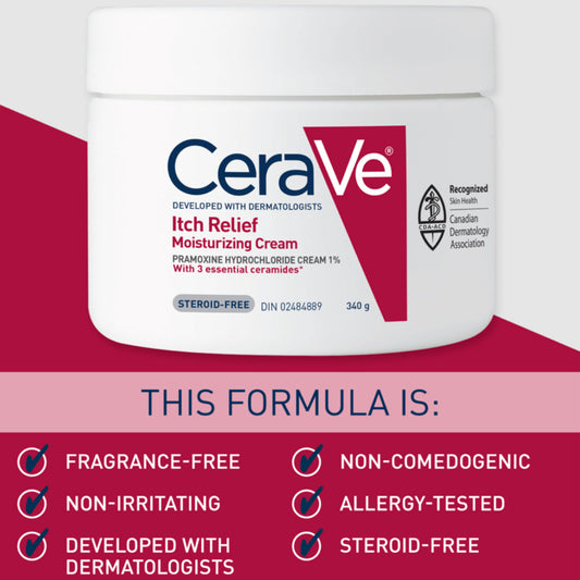 Cerave Itch Relief Moisturizing Cream 12oz