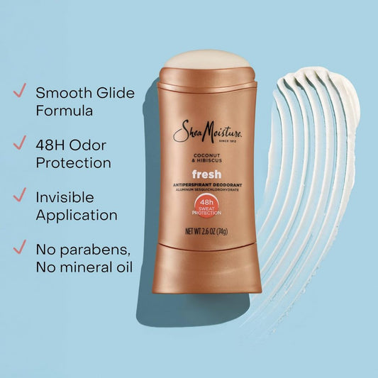 SheaMoisture Fresh Coconut & Hibiscus Antiperspirant Deodorant 74g