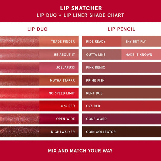 One Size Lip Snatcher Waterproof Precision Lip Filler CODE WORD | Soft Matte Finish Lip Liner
