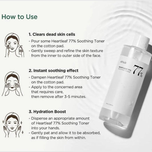 Anua Heartleaf 77% Soothing Toner