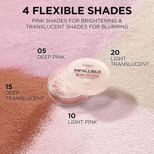 L'oreal Blur-Fection Loose Setting Powder 6g PINK