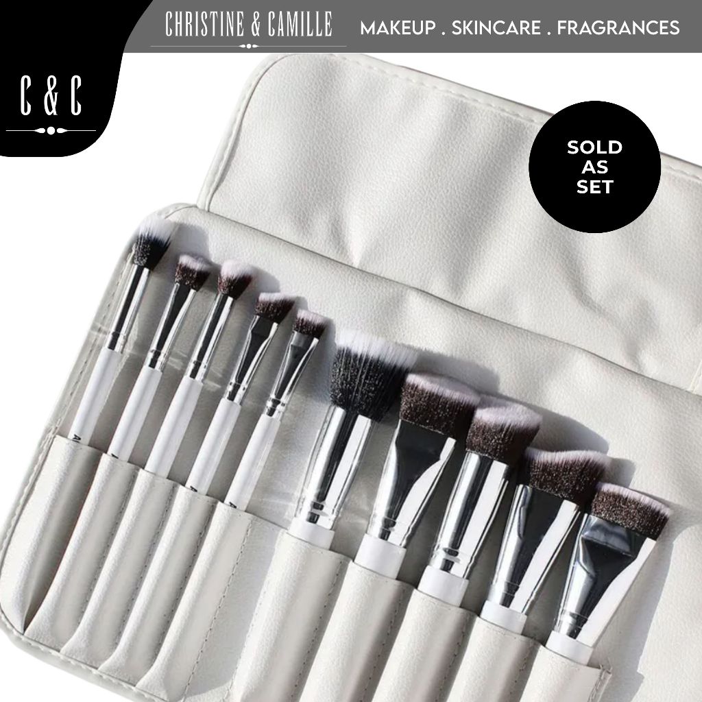 AOA 10-Piece Sculpting Brush Set | Makeup Pouch Included