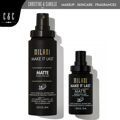 Milani Make It Last Matte Charcoal Finish Spray 60ml