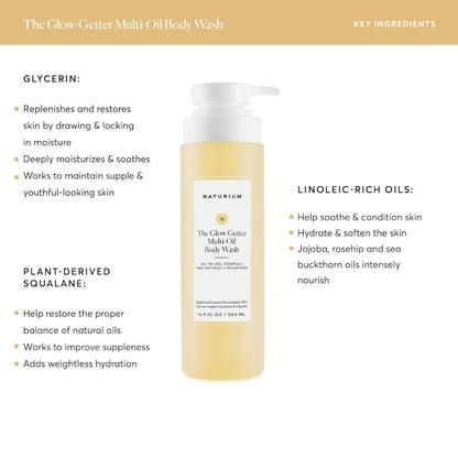 Naturium The Glow Getter Multi- Oil Body Wash 500ml
