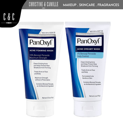Panoxyl Acne Foaming Wash | Variations Posted | 10% Maximum Strength | 4% Daily Control