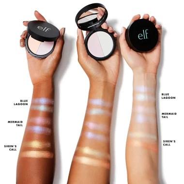 e.l.f Cosmetics Highlighting Holographic Duo palette powder