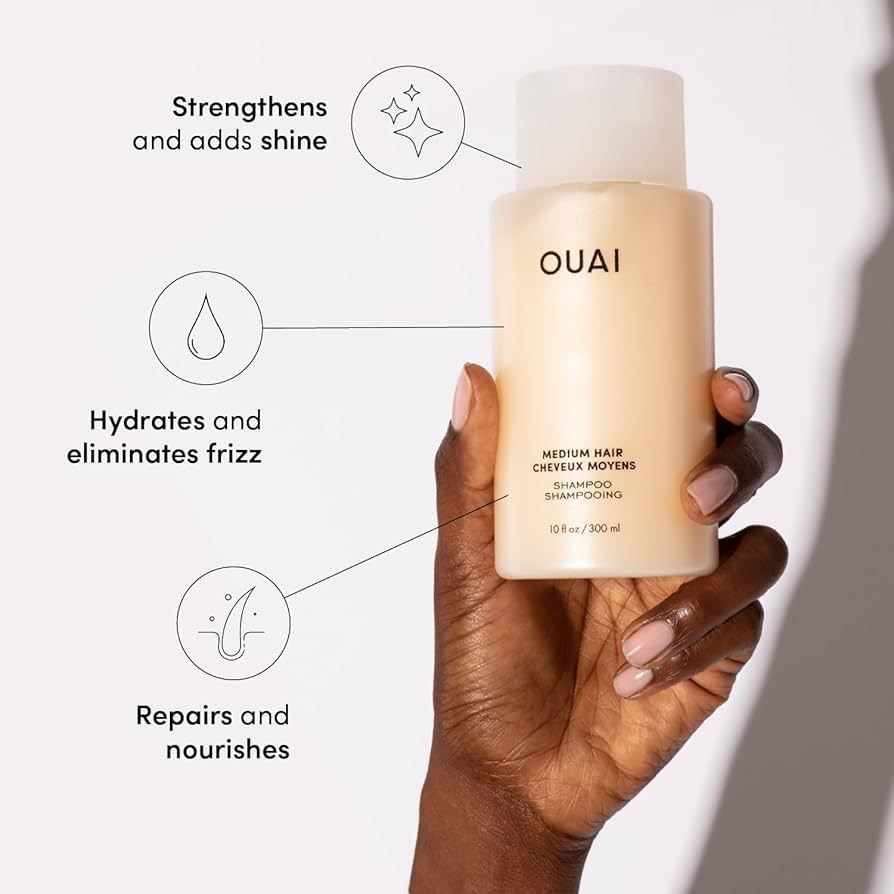 Ouai Medium Hair 300ml | Shampoo & Conditioner | Cleanses & Nourishes Medium Hair