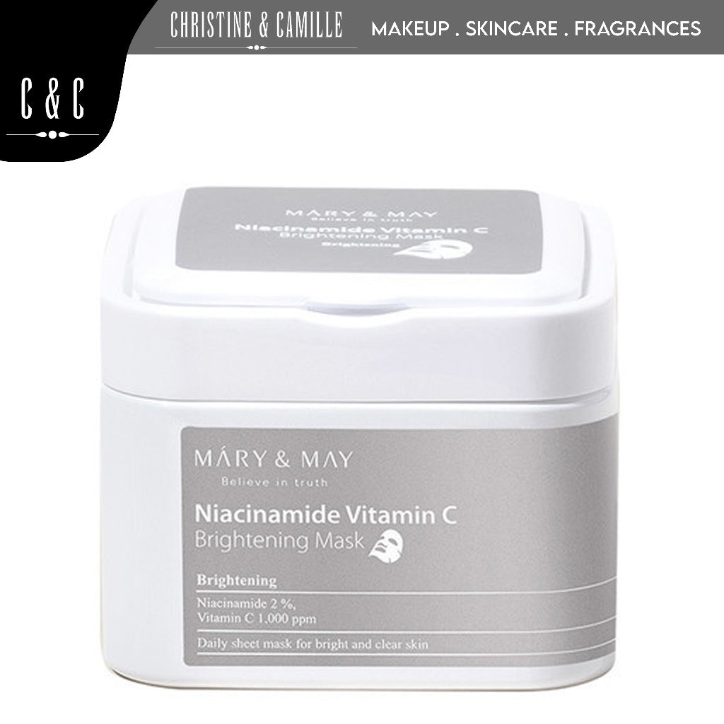 Mary & May Niacinamide Vitamin C Brightening Mask EXP 01.27 | 30 Daily Mask Sheet