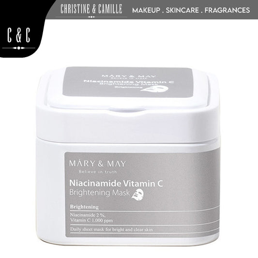 Mary & May Niacinamide Vitamin C Brightening Mask EXP 01.27 | 30 Daily Mask Sheet