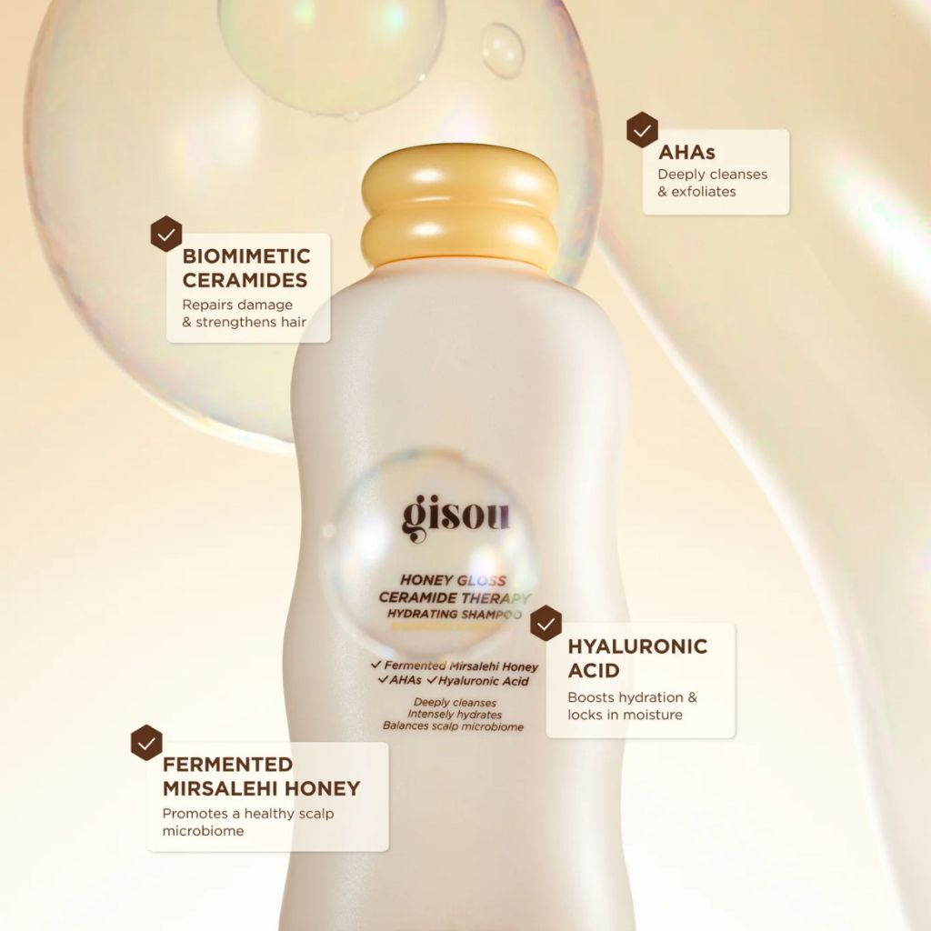 Gisou Honey Gloss Ceramide Therapy Hydrating Shampoo