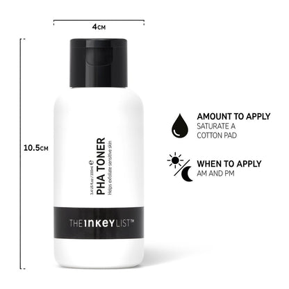 The Inkey List PHA Toner 100ml | Improves Skin Texture | Best for Sensitive Skin