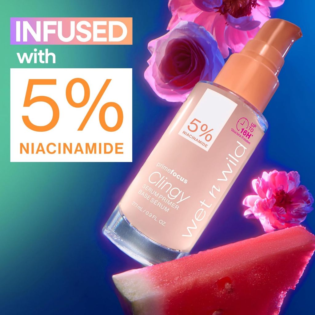 Wet n Wild primefocus Clingy Serum Face Primer 27.1ml