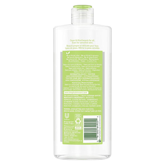 Simple Kind to Skin Micellar Cleansing Water 400ml | For All Skin Types