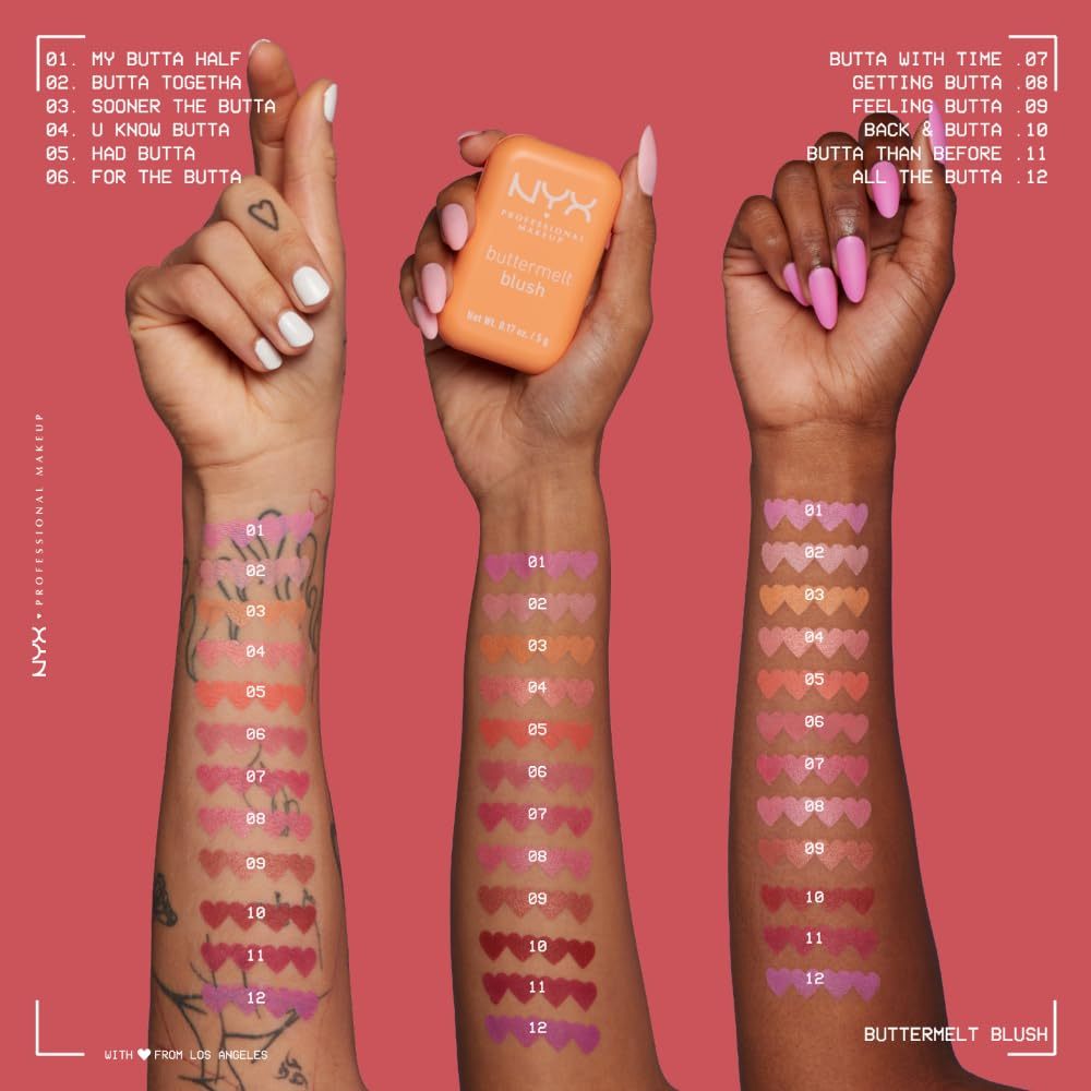 NYX Buttermelt Powder Blush 5g | Fade & Transfer Resistant