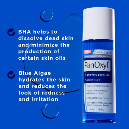 Panoxyl Clarifying Exfoliant Toner 118ml EXP 06.25 | 2% Salicylic Acid