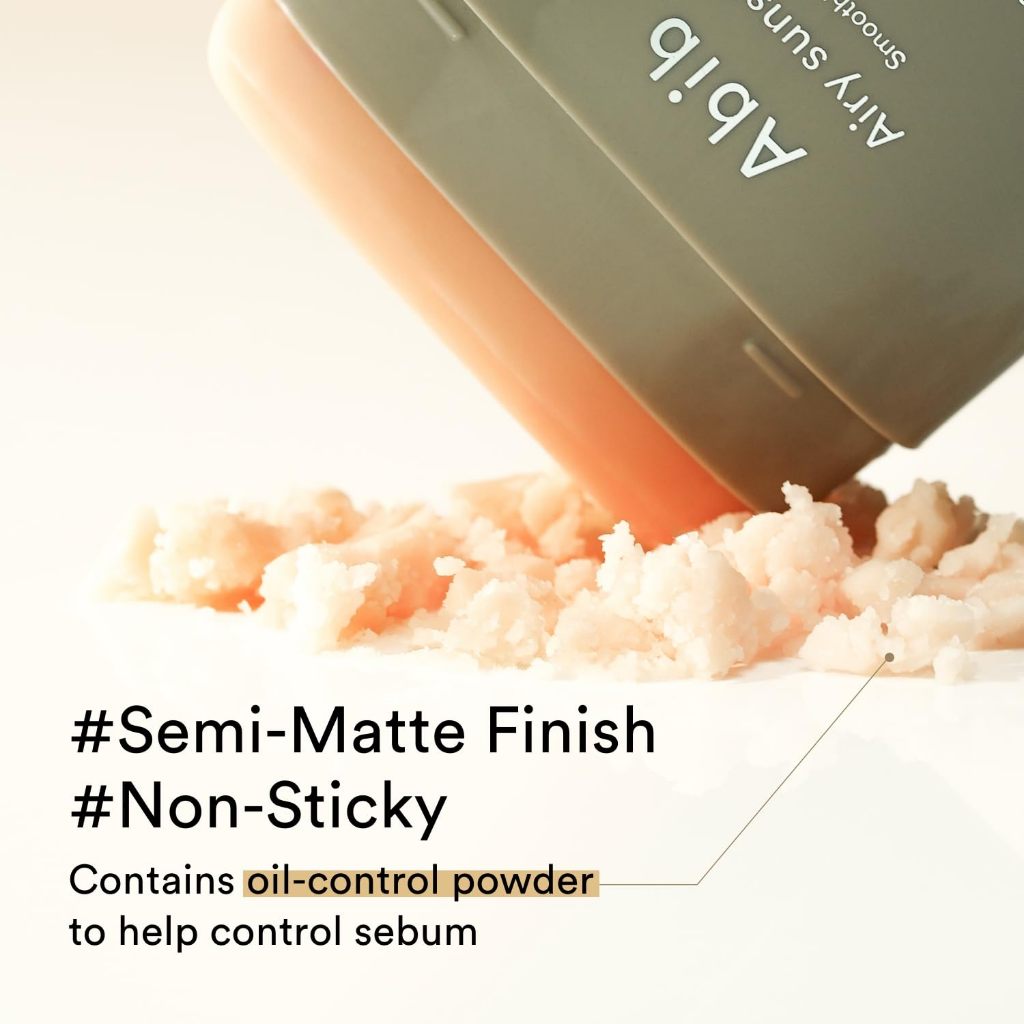 Abib Airy Sunstick Smoothing Bar SPF50 23g EXP 01.27 | Non-Sticky Semi-Matte Finish