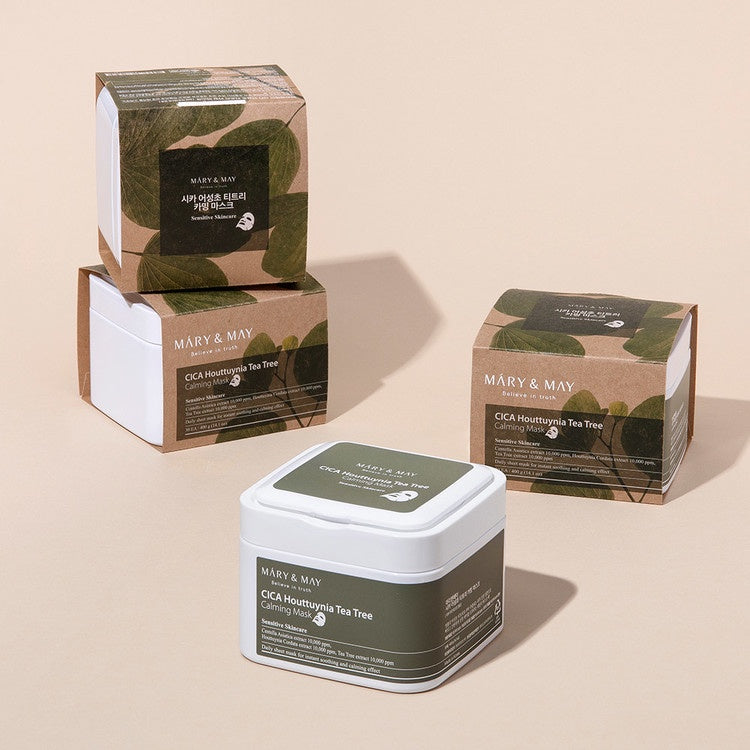 Mary & May Cica Houttuynia Tea Tree Calming Mask EXP 12.26 | 30 Daily Mask Sheet