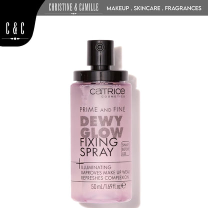 Catrice Prime and Fine DEWY GLOW Fixing Spray | Illuminating Setting Spray