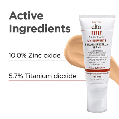 EltaMD UV Elements Facial Sunscreen Tinted 57g EXP 05.25 | Moisturizing Physical Sunscreen