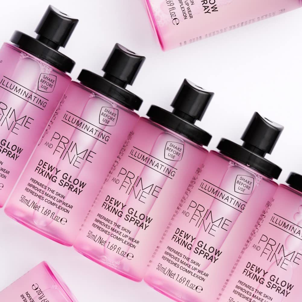Catrice Prime and Fine DEWY GLOW Fixing Spray | Illuminating Setting Spray