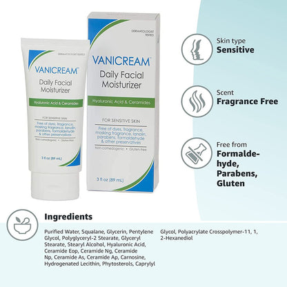 Vanicream Daily Facial Moisturizer 89ml