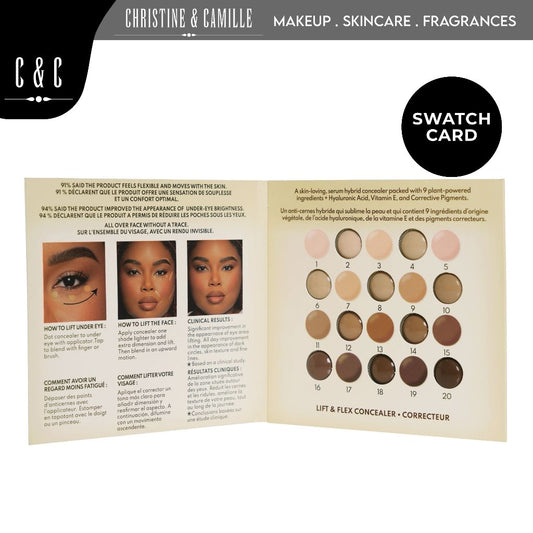 Danessa Myricks Yummy Skin Lift & Flex Concealer Swatch Card