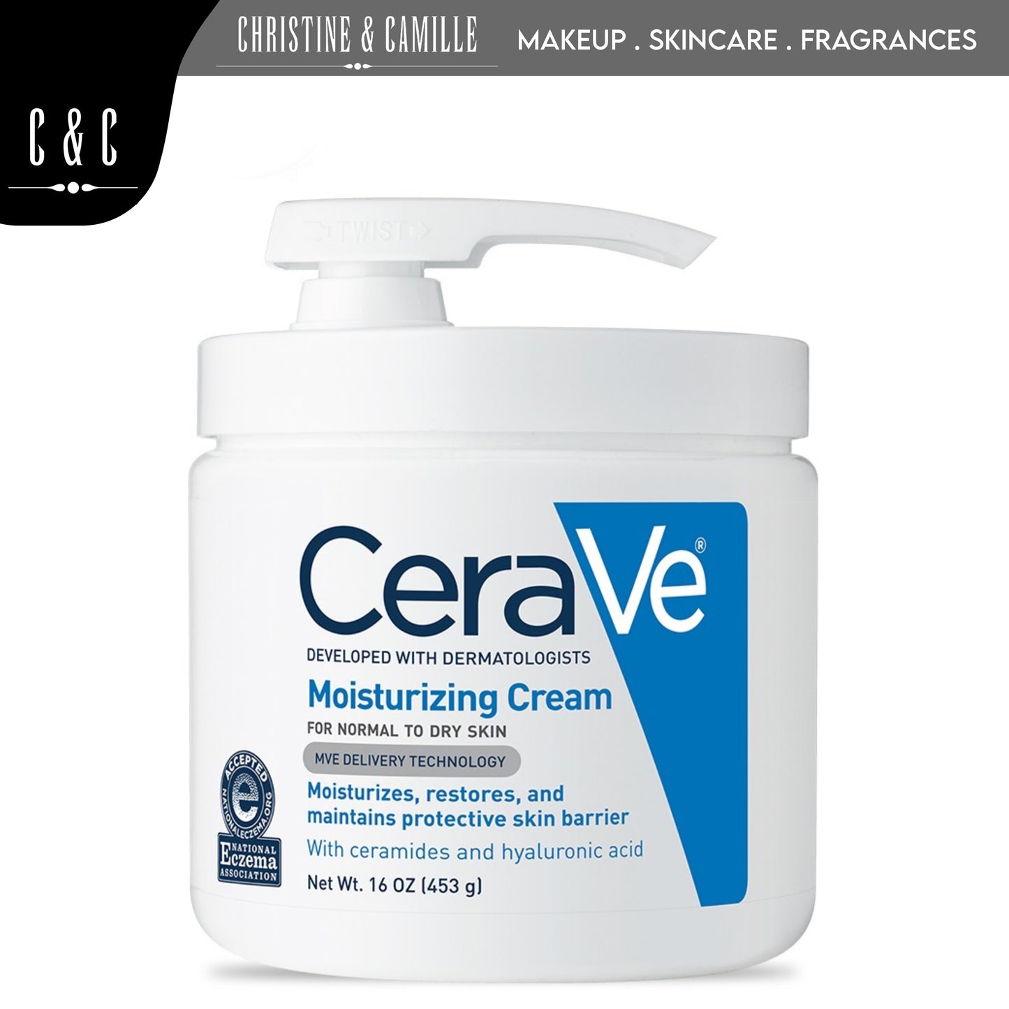 Cerave Moisturizing Cream 16oz with PUMP