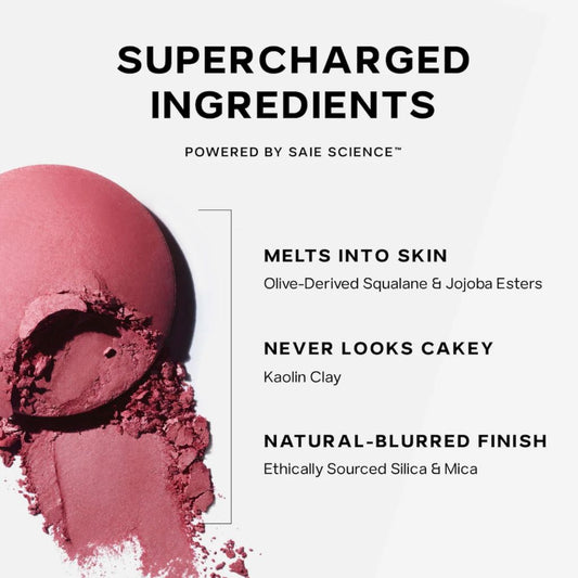 Saie SuperSuede Radiant Baked Powder Blush 3g
