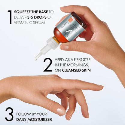 Vichy LiftActic Vitamin C Serum 30ml EXP 08.26 | 15% Pure Vitamin C + Brightening Skin Corrector