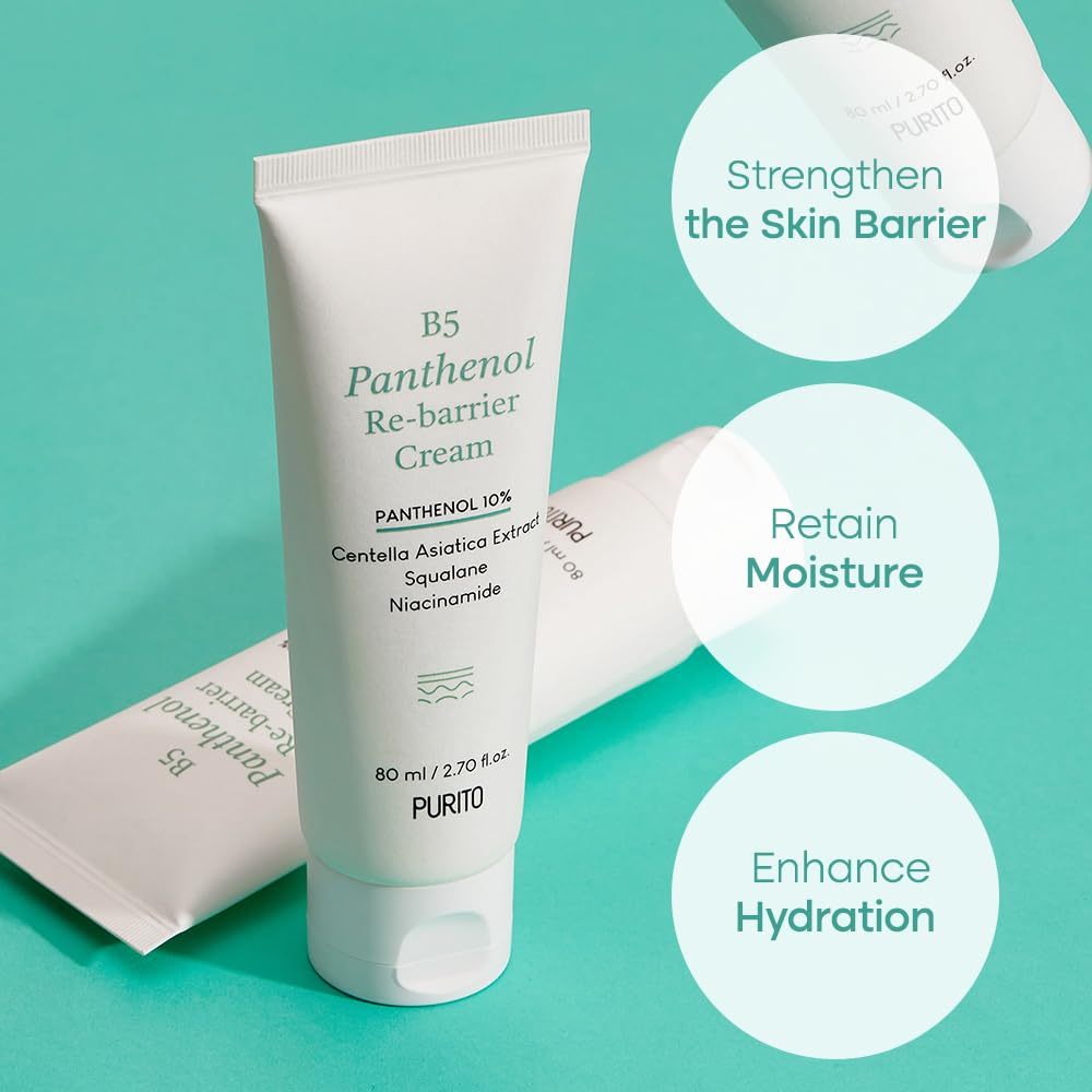 Purito B5 Panthenol Re-Barrier Cream 80ml EXP 01.27 | 10% Panthenol