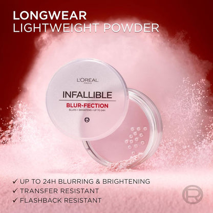 L'oreal Blur-Fection Loose Setting Powder 6g PINK