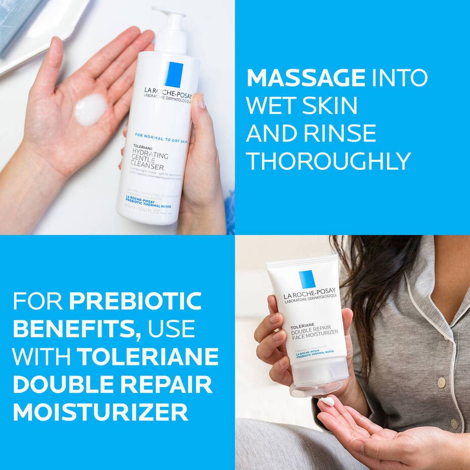 La Roche Posay Toleriane Hydrating Gentle Cleanser | For Normal to Dry Skin