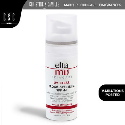 EltaMD UV Clear Facial Sunscreen SPF46 48g | Broad Spectrum | Calms & Protects Acne-Prone Skin