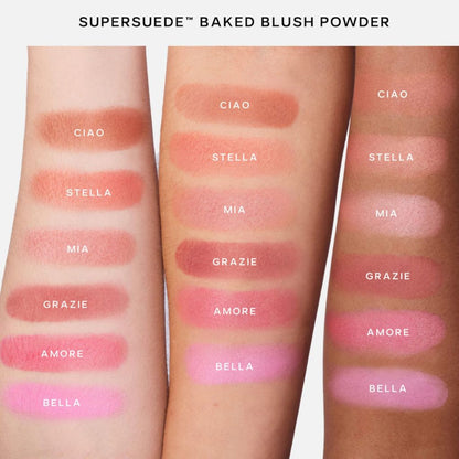 Saie SuperSuede Radiant Baked Powder Blush 3g
