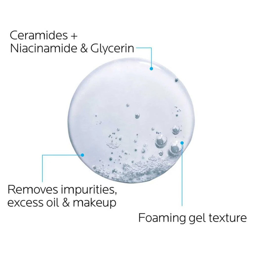 La Roche Posay Toleriane Purifying Foaming Cleanser | Normal to Oily Skin