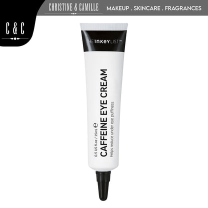 The Inkey List Caffeine Eye Cream 15ml | Reduce Puffiness & Dark Circles