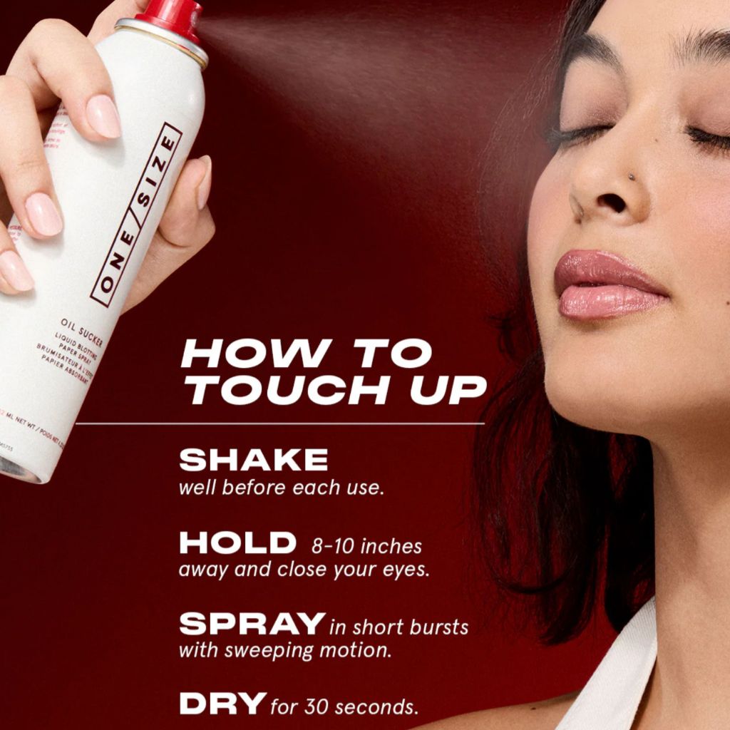 One Size Oil Sucker Liquid Blotting Paper Spray