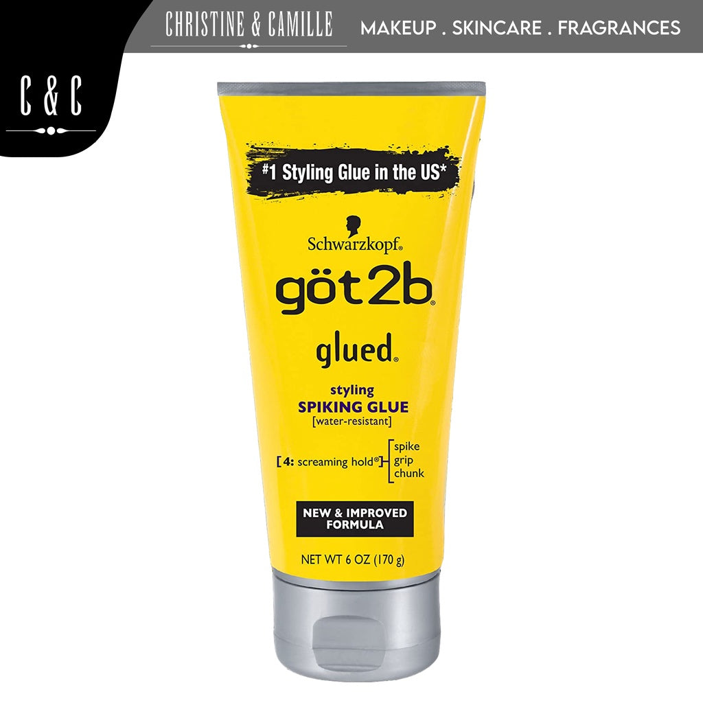Schwarzkopf Got2B Glued Styling Spiking Glue | Water-Resistant Styling Hair Glue