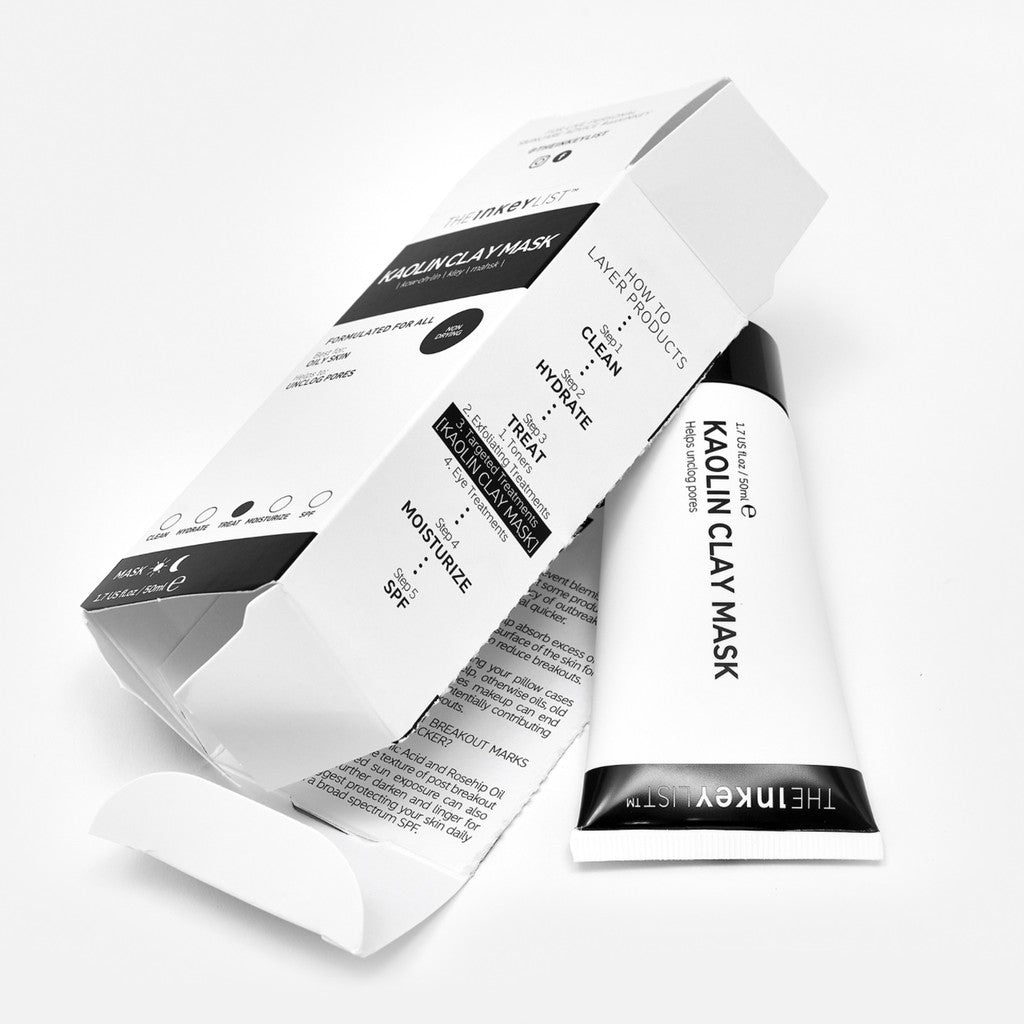 The Inkey List Kaolin Clay Mask 50ml | Unclog Pores | Best for Oily Skin
