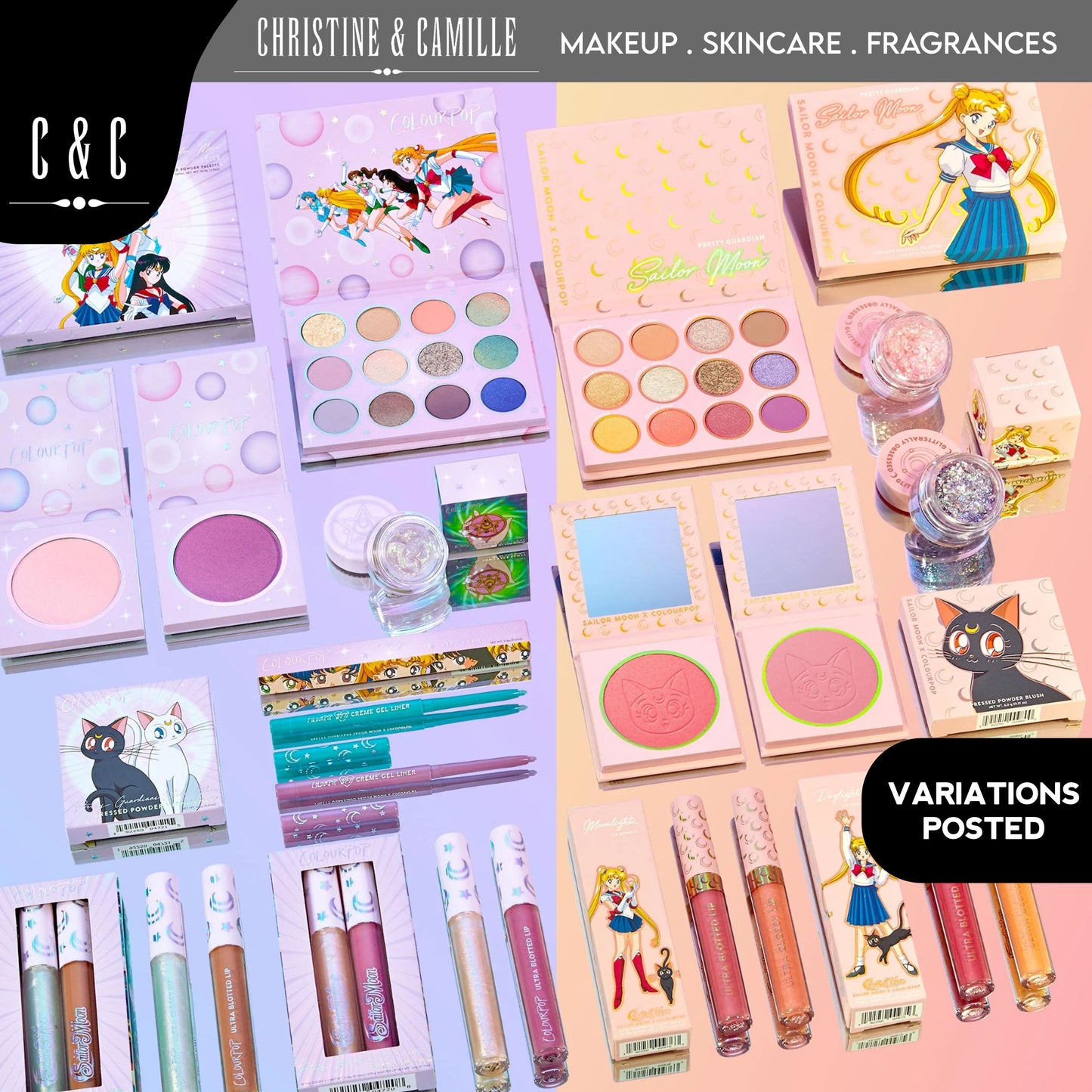 Colourpop x Sailor Moon | 12 Pan Pressed Eyeshadow
