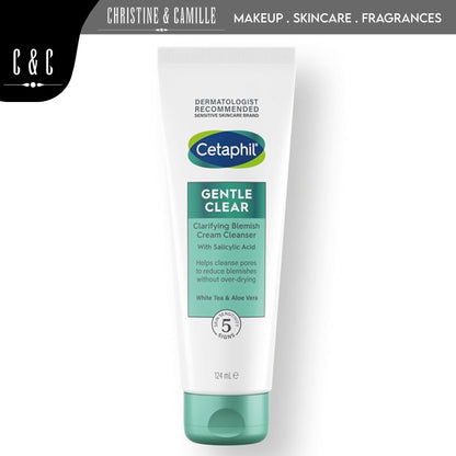 Cetaphil Gentle Clear Clarifying Acne Cream Cleanser 124ml EXP 07.26