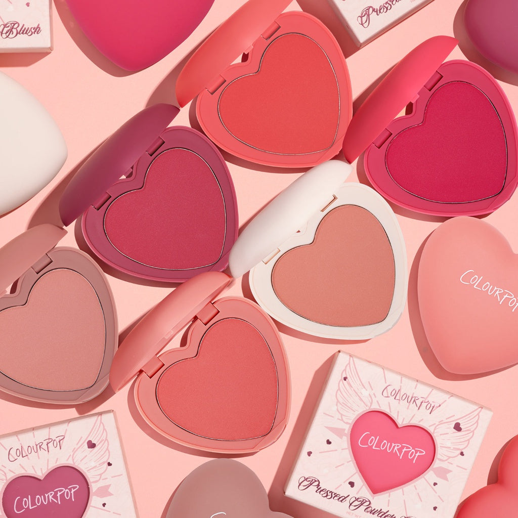 On Hand Colourpop Pressed Powder Heart Blush 4.45g | Mirror Included | Soft + Buildable