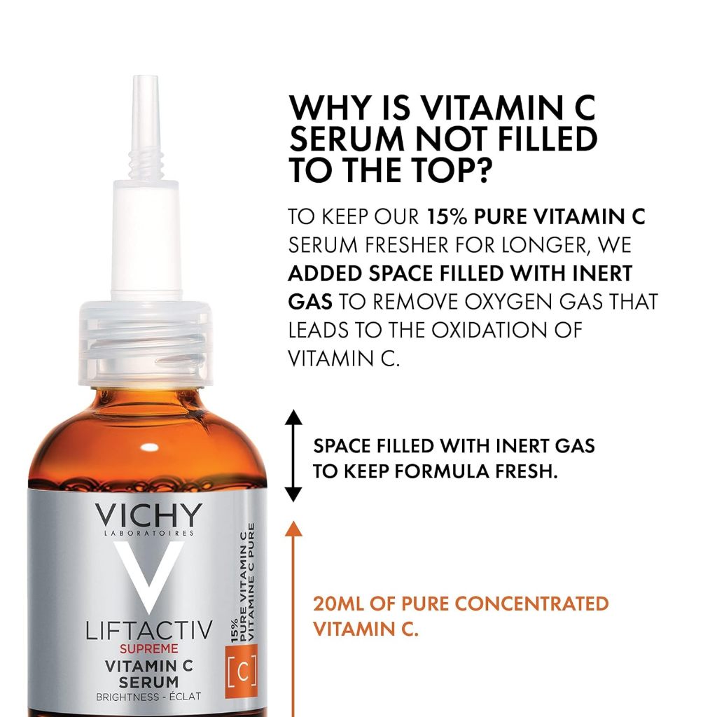 Vichy LiftActic Vitamin C Serum 30ml EXP 08.26 | 15% Pure Vitamin C + Brightening Skin Corrector