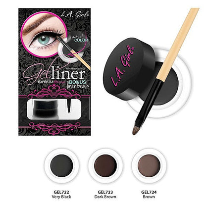 LA Girl GEL LINER KIT Eyeliner 0.2g BROWN