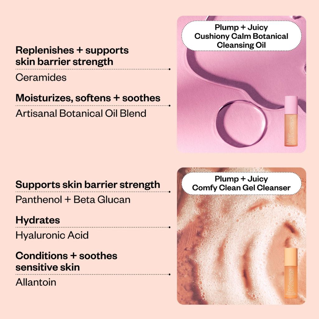 Kosas Plump + Juicy Double Cleansing Set