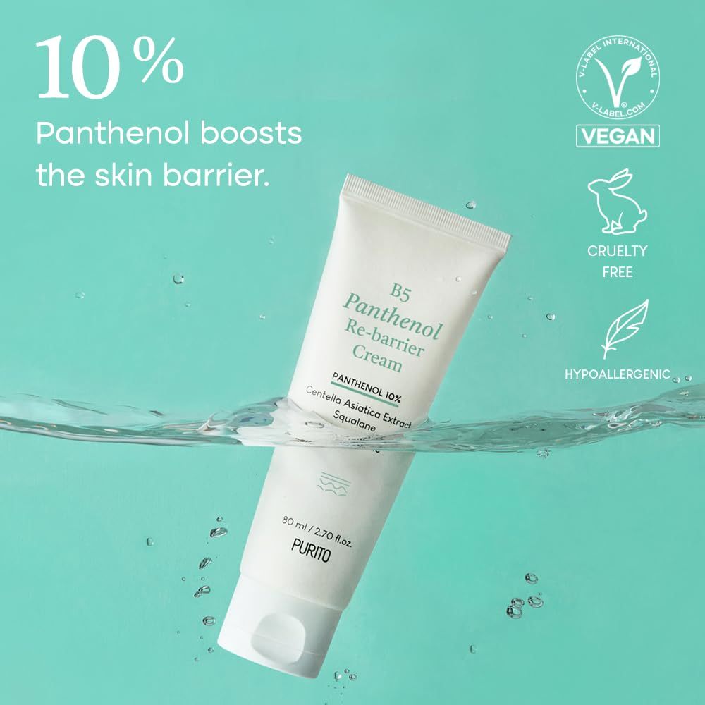 Purito B5 Panthenol Re-Barrier Cream 80ml EXP 01.27 | 10% Panthenol