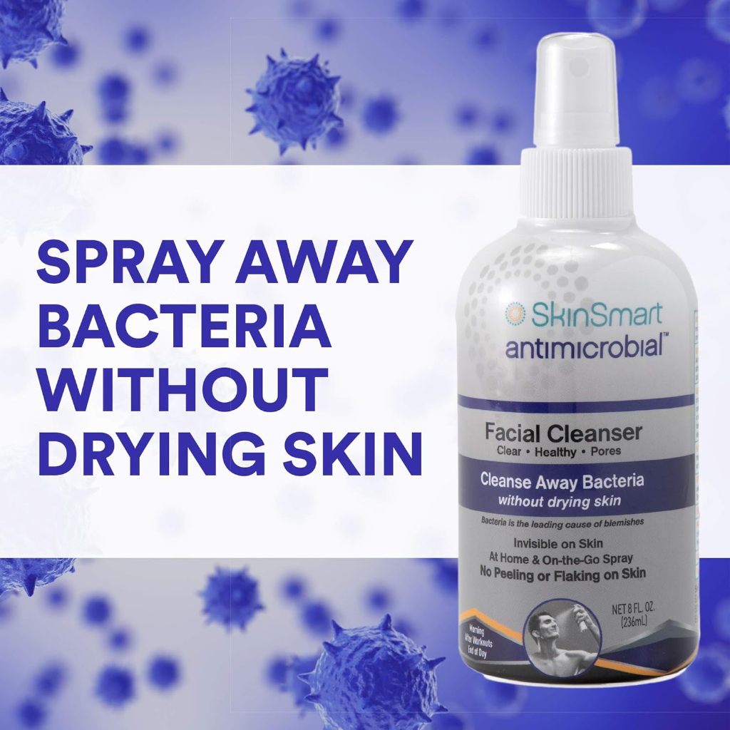 SkinSmart Facial Cleansing Spray 236ml EXP 08.26 | On-the-Go Hypochlorous Spray
