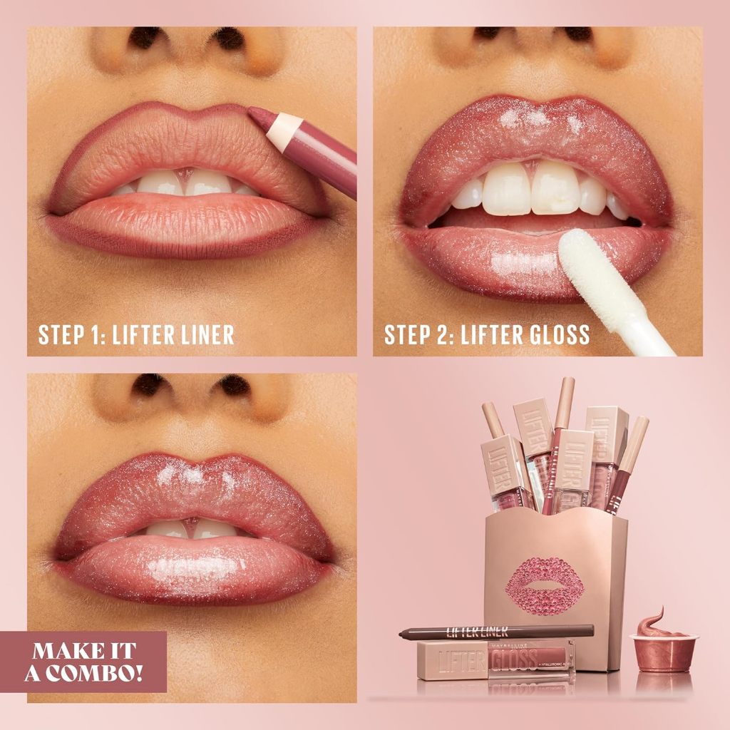 Maybelline Lifter Liner Lip Pencil 1.2g | Hyaluronic Acid + Jojoba Oil
