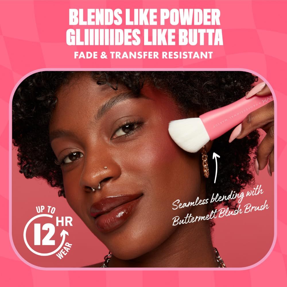NYX Buttermelt Powder Blush 5g | Fade & Transfer Resistant