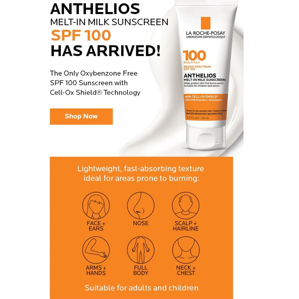La Roche Posay Anthelios Melt In Sunscreen | For Face & Body